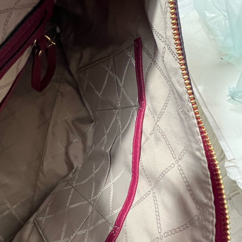 Michael Kors Burgundy Leather Shoulder Bag ✨brand new✨ - Picture 5 of 10
